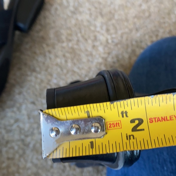 Women’s Nurture Black Peep-Toe Sandals - Picture 9 of 12